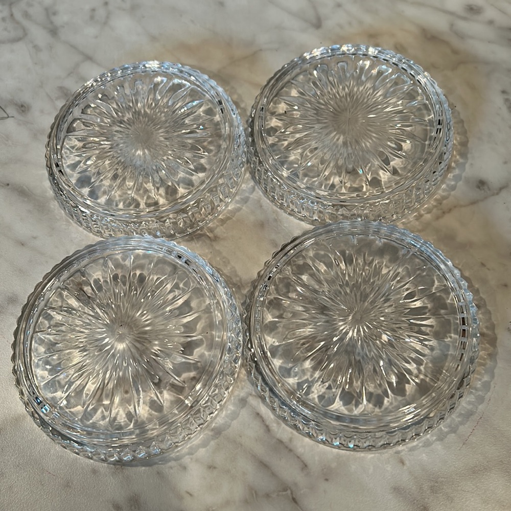 Vintage Princess House crystal coaster set - Picture 2 of 2